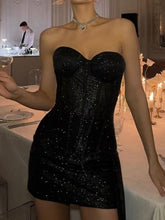 Sleeveless Tube Mini Dresses